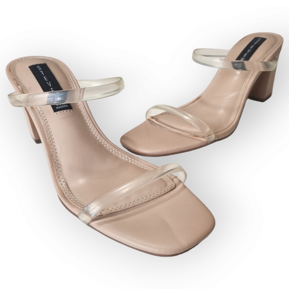 STEVEN by Steve Madden Harte Jersey blush heels size 8.5M